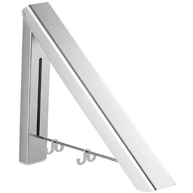 XIVADA Droogrek Lici - Inklapbaar Aluminium Wanddroogrek - Zilver