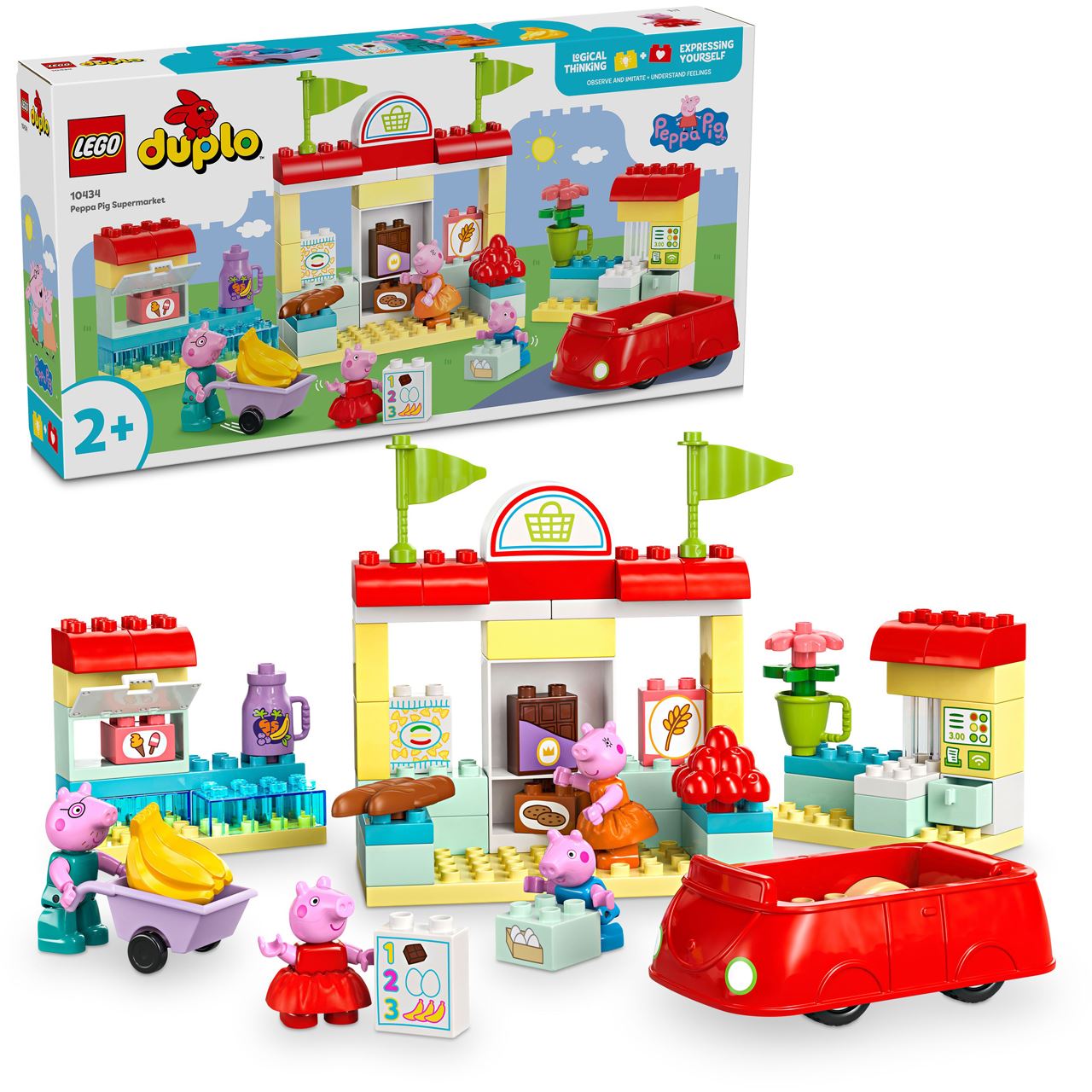 LEGO DUPLO 10434 Peppas Supermarkt: Lernspielzeug für Kinder