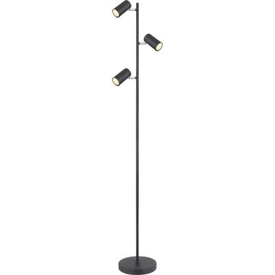 GLOBO LIGHTING Stehlampe "ROBBY", schwarz, 3, H: 154cm, 1 Stk., Leuchten, Stehleuchte, GU10 LED, 154 cm hoch, Stehlampe