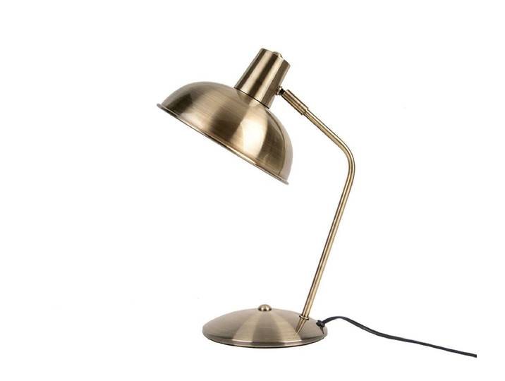 Tischlampe Oldschool - im klassischen Stil - gebürstet - Gold - gebürstet - Luxusbetten24