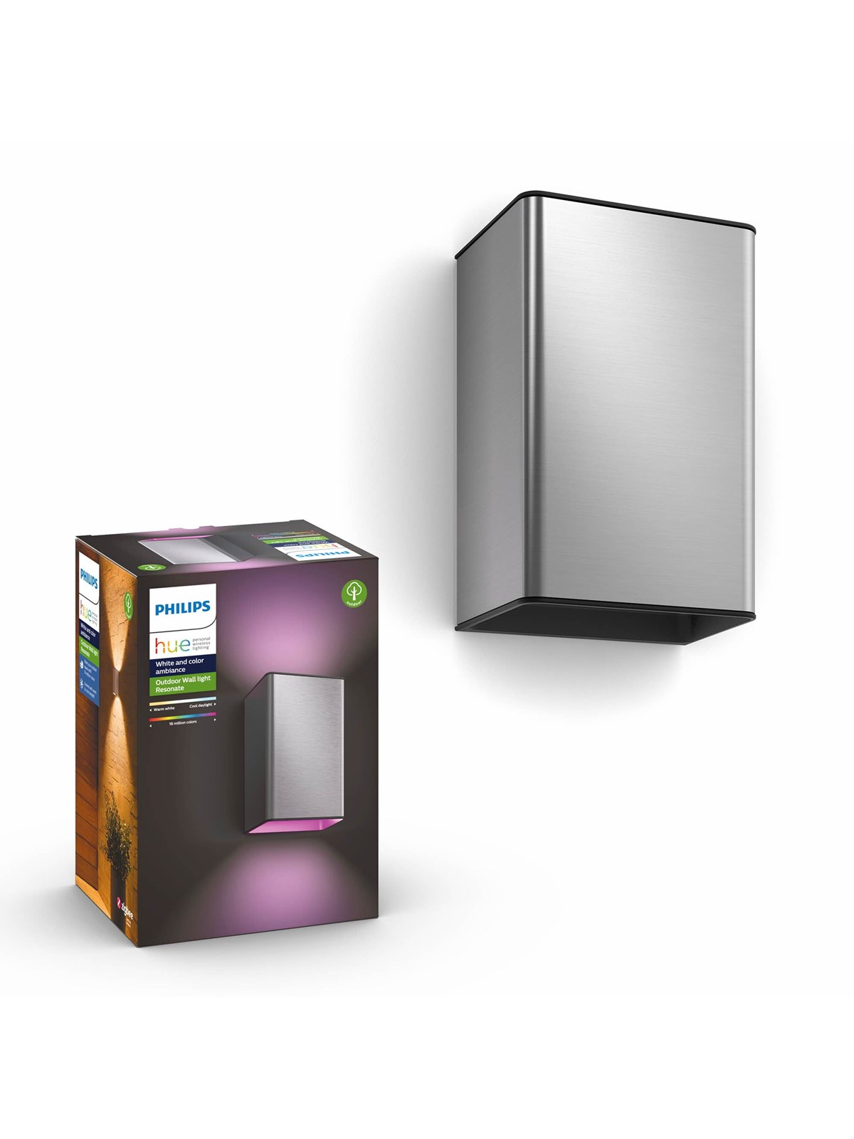 Philips Hue Outdoor Resonate Wandleuchte - Inox