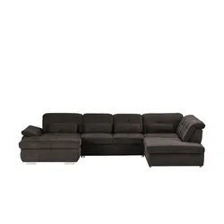 Wohnlandschaft mit Funktion  Perry ¦ braun ¦ Maße (cm): B: 374