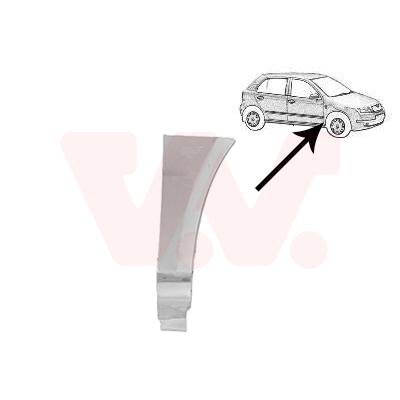 VAN WEZEL Kotflügel 7625156 unten