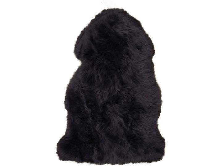 Fell/Haut Qirena schwarz Lammfell B 50 cm - Fell/Haut