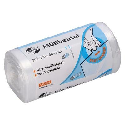 DEISS 49902 Müllbeutel - 30 l, HDPE, 100 Stück