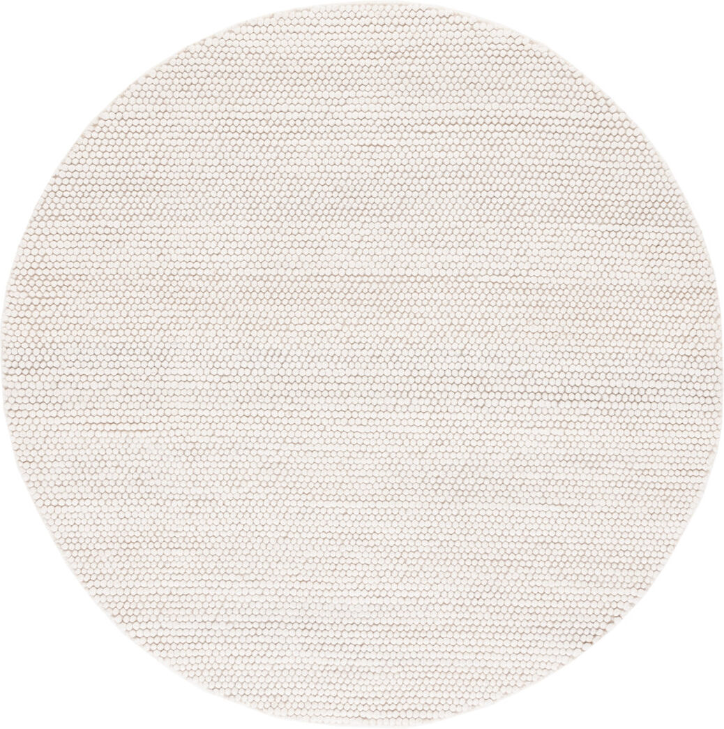 17 Stories Natura Solid Color Area Rug In Ivory Ivory Round 152cm