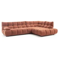 Sormani Ecksofa Cesena Cord Rusty