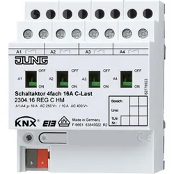 Jung KNX Schaltaktor 4-fach 2304.16 REGCHM