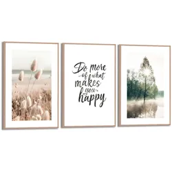 Bilder-Set NATURE (BHT 20x30x1,60 cm) - bunt - BHT 20x30x1,60 cm