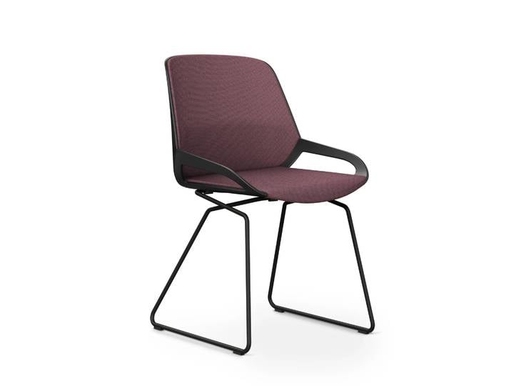 AERIS NUMO COMFORT Sitzbezug und Rückenpolster Stoff Cura - Besucherstuhl Konferenzstuhl Hellviolett