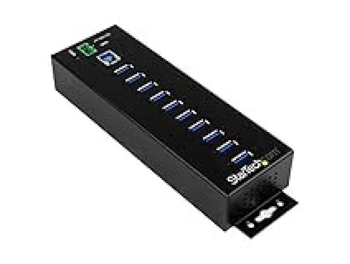 StarTech Hub Industriel USB 3.0 10 Ports 5Gbps, ESD Surtension (HB30A10AME)
