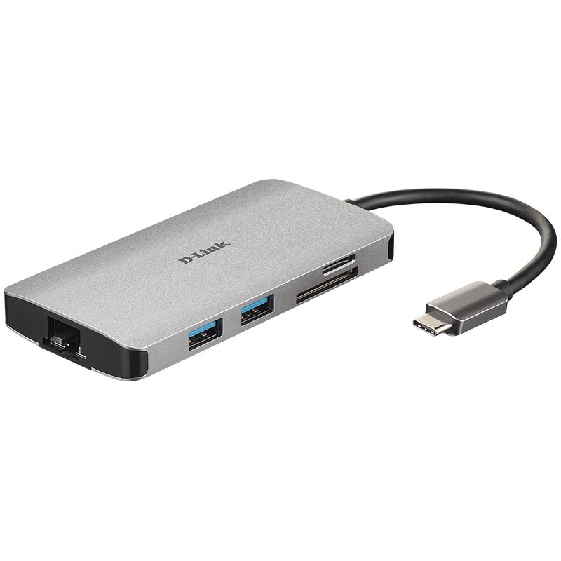 D-Link USB-C 8-PORT USB HUB+HDMI+LAN