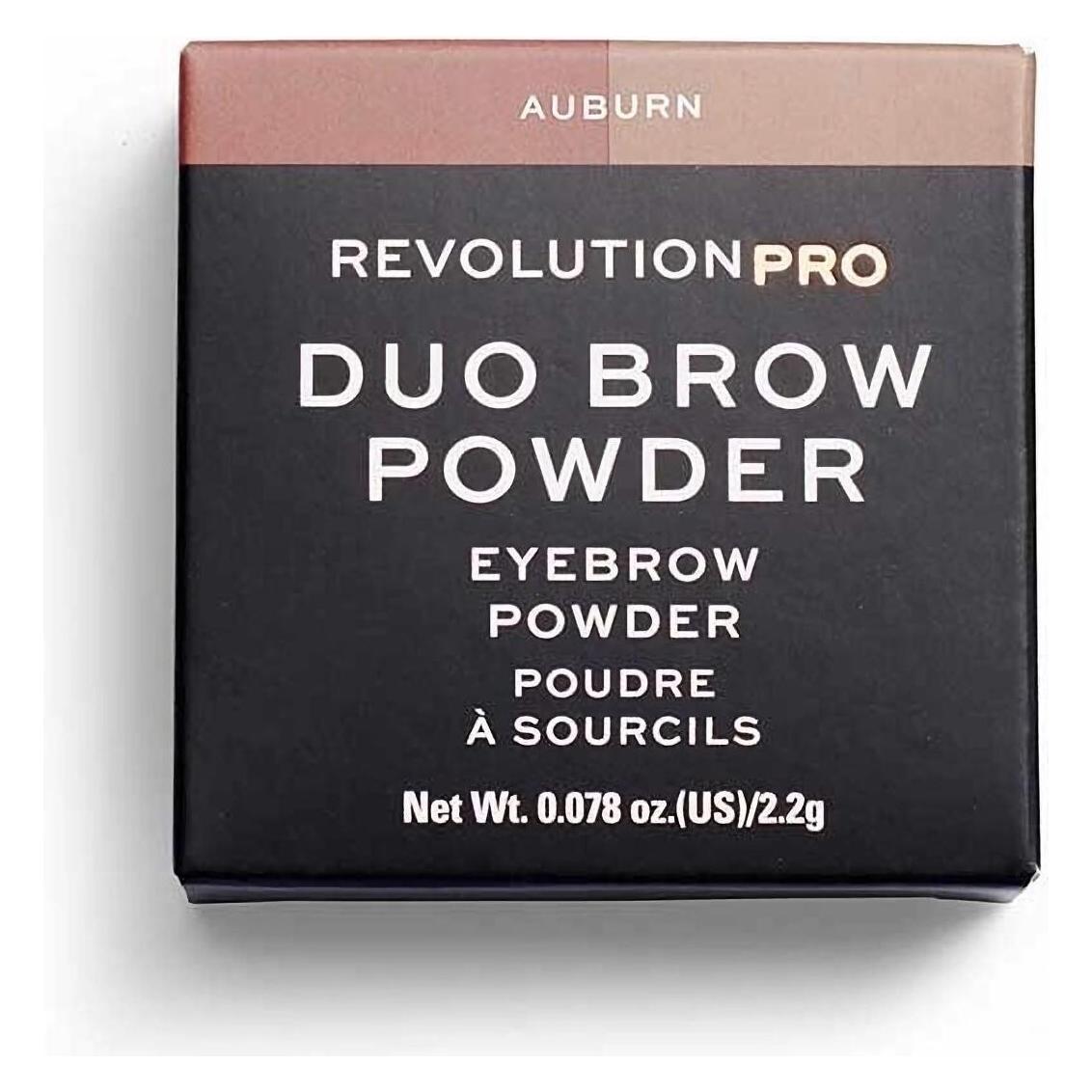 Makeup Revolution Duo Eyebrow Powder Auburn (Auburn, Kastanienbraun, Rotbraun) (34400029)