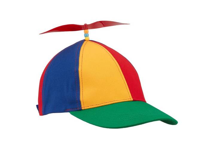 Relaxdays Casquette à hélice multicolore