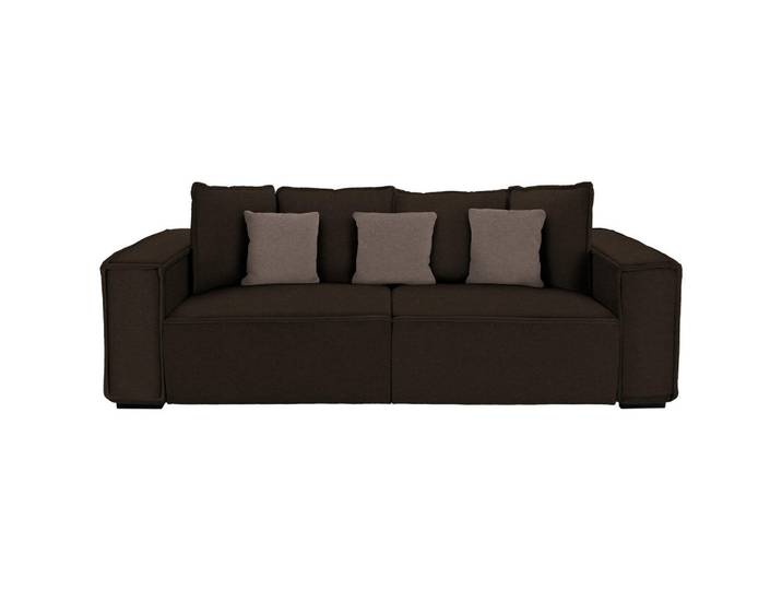 Mid.you Bigsofa, Dunkelbraun, 3-Sitzer, 244x62x117 cm, Armteil links, rechts, Wohnzimmer, Sofas & Couches, Sofas, Bigsofas