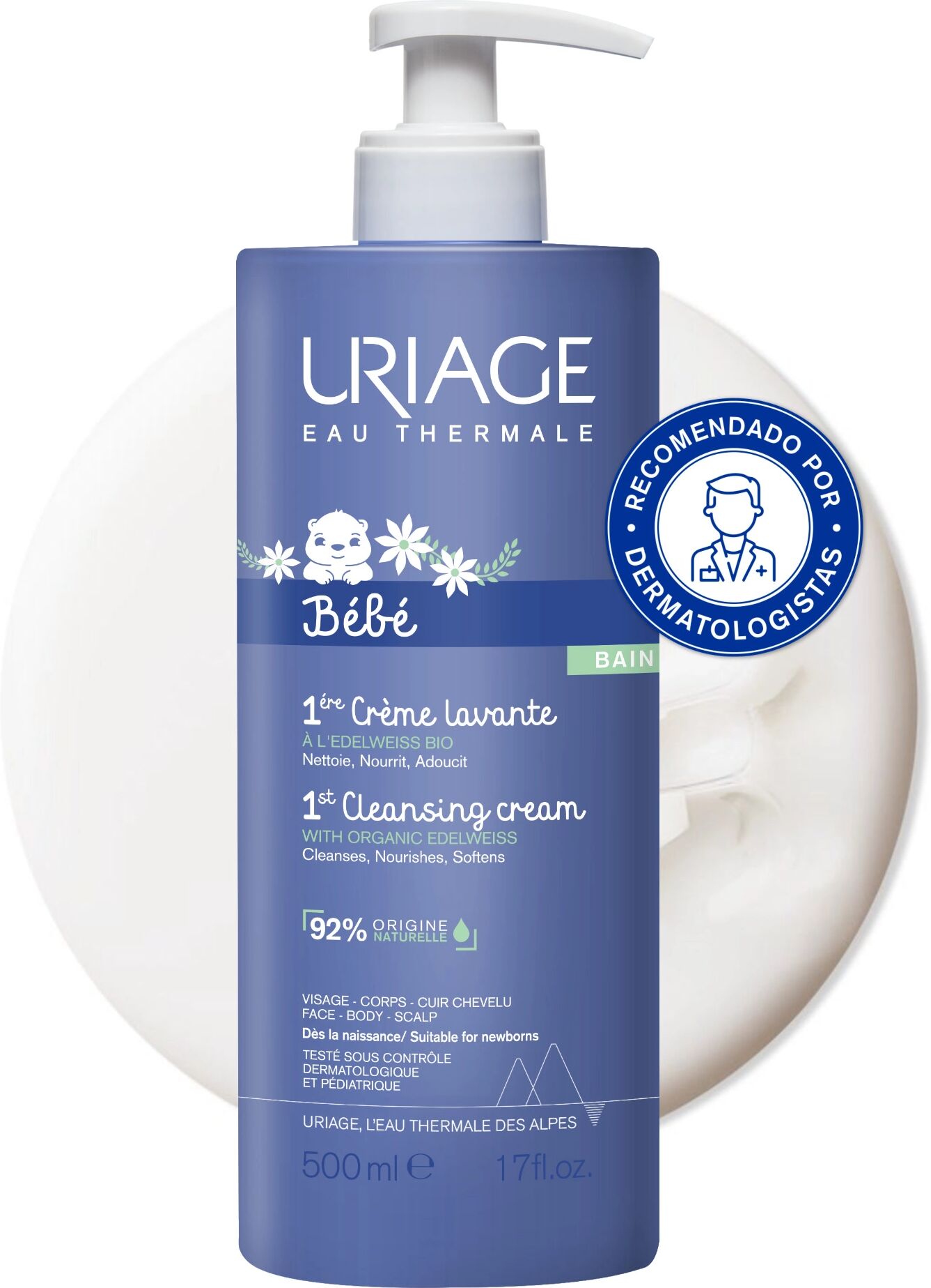 Uriage Parceiro Uriage Bebé 1ª Crema Limpiadora 500ml