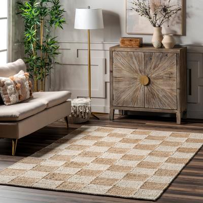 Nuloom Christana Traditional Checkered Jute Area Rug