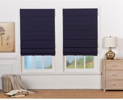 Regal Living 72-inch Navy Insulating Cordless Roman Shade