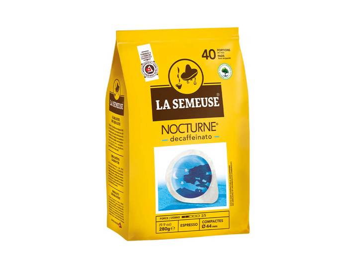 La Semouse Nocturne Kaffeepads Koffeinfrei 40 Stk.