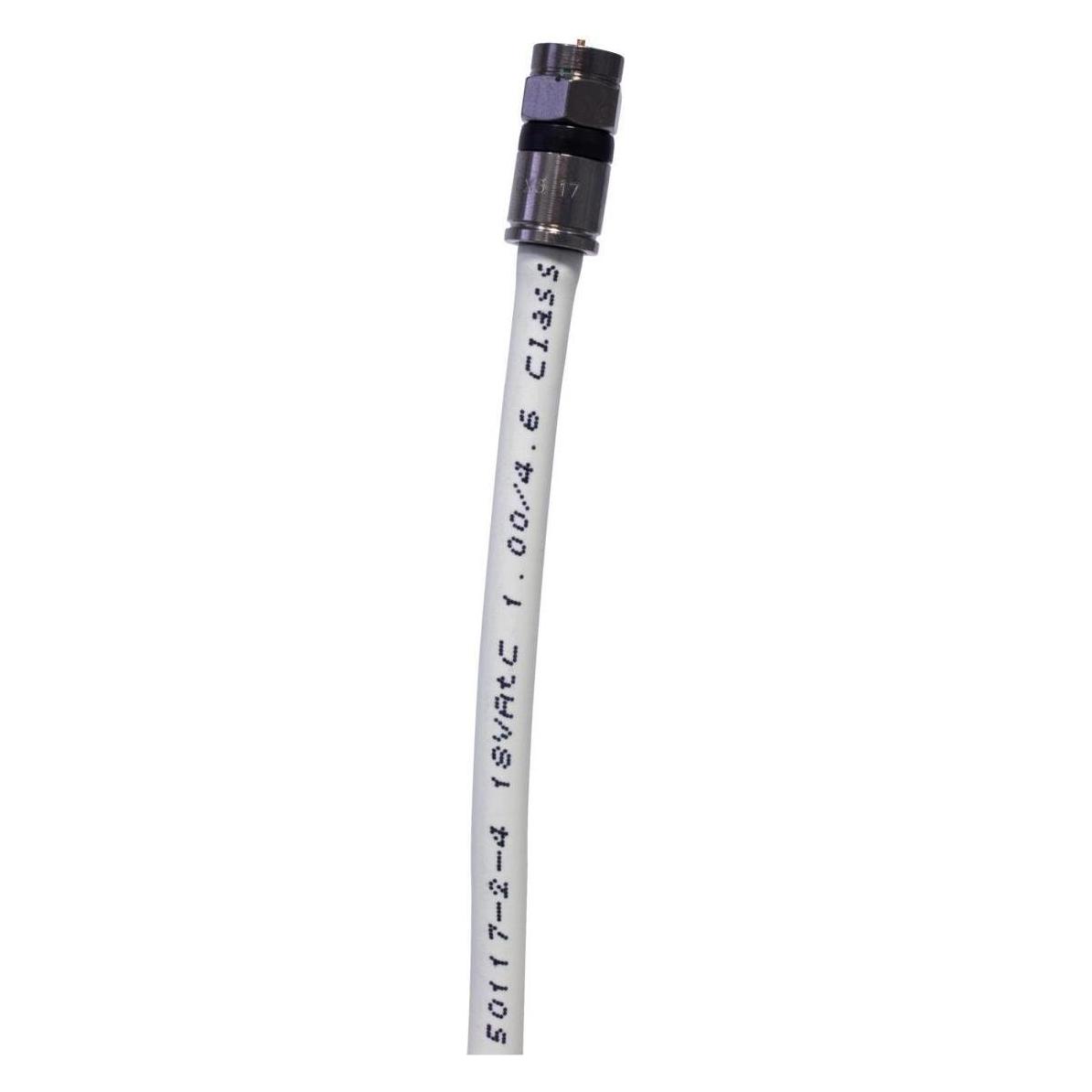 Televes Deutschland GmbH Preisner FPK430 Koaxialkabel F 0,43 m Weiss (120 dB, Antennenkabel) (FPK430)