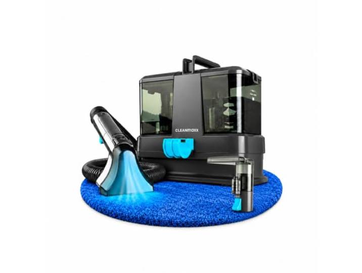 CLEANmaxx Kompakt Polsterreiniger Gerät 330W kompakter Waschsauger mit 2 Düsen & Dual-Tank ideal für Sofa Auto Teppich Polster flexible Fleckenreinigung zuhause