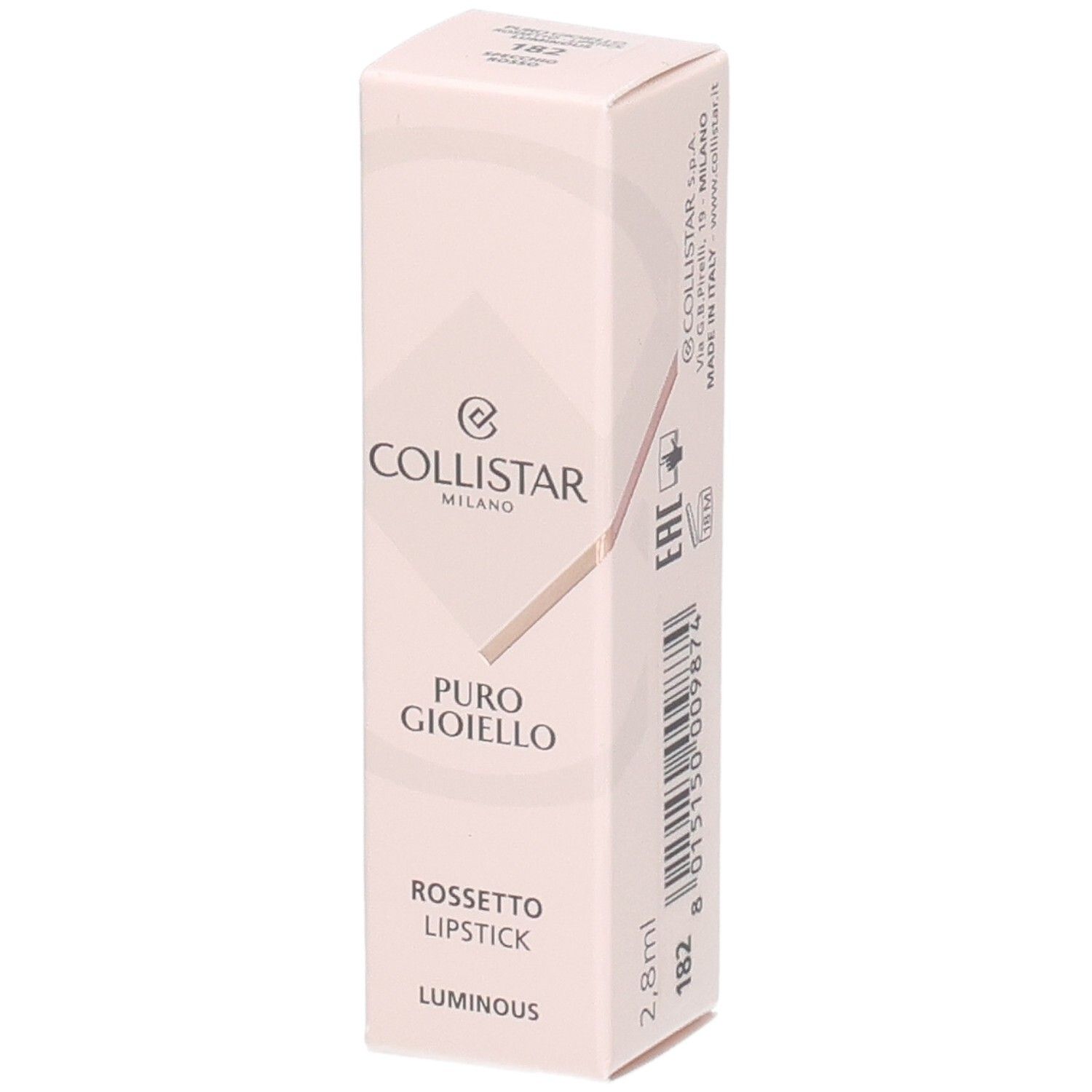 Collistar Puro Gioiello Lipstick Luminous 182 - Specchio Rosso 2,8ml 2,8 ml Stifte