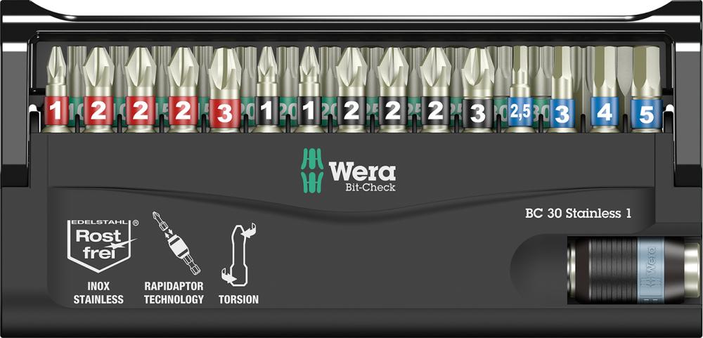 WERA Bit-Satz Bit-Check 30 Stainless 1