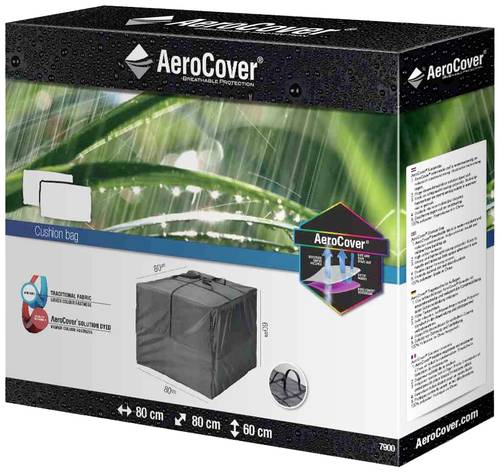 AeroCover 7900 Atmungsaktive Tragetasche für Kissen 80x80xH56cm insbesondere zur Aufbewahrung von Loungekissen geeignet