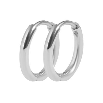 Klappcreolen ADELIA´S "Ohrringe – Klappcreole aus Edelstahl", Damen, Gr. Unisex, Edelstahl, silber, Ohrringe Klappcreolen, Ein Geschenk, das Freude macht
