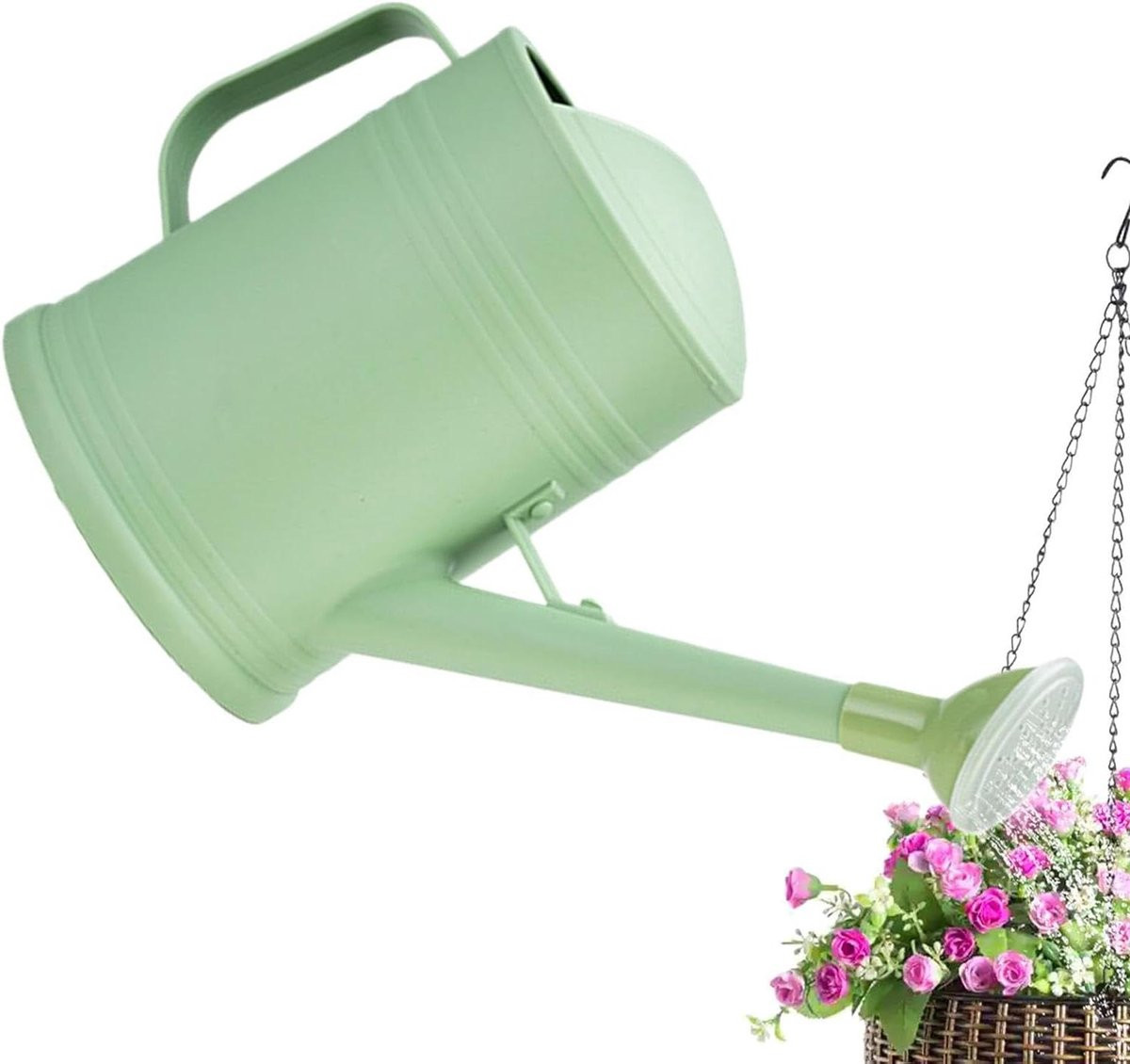 Groene gieter met fijne nevel voor het verzorgen van planten, 2 liter