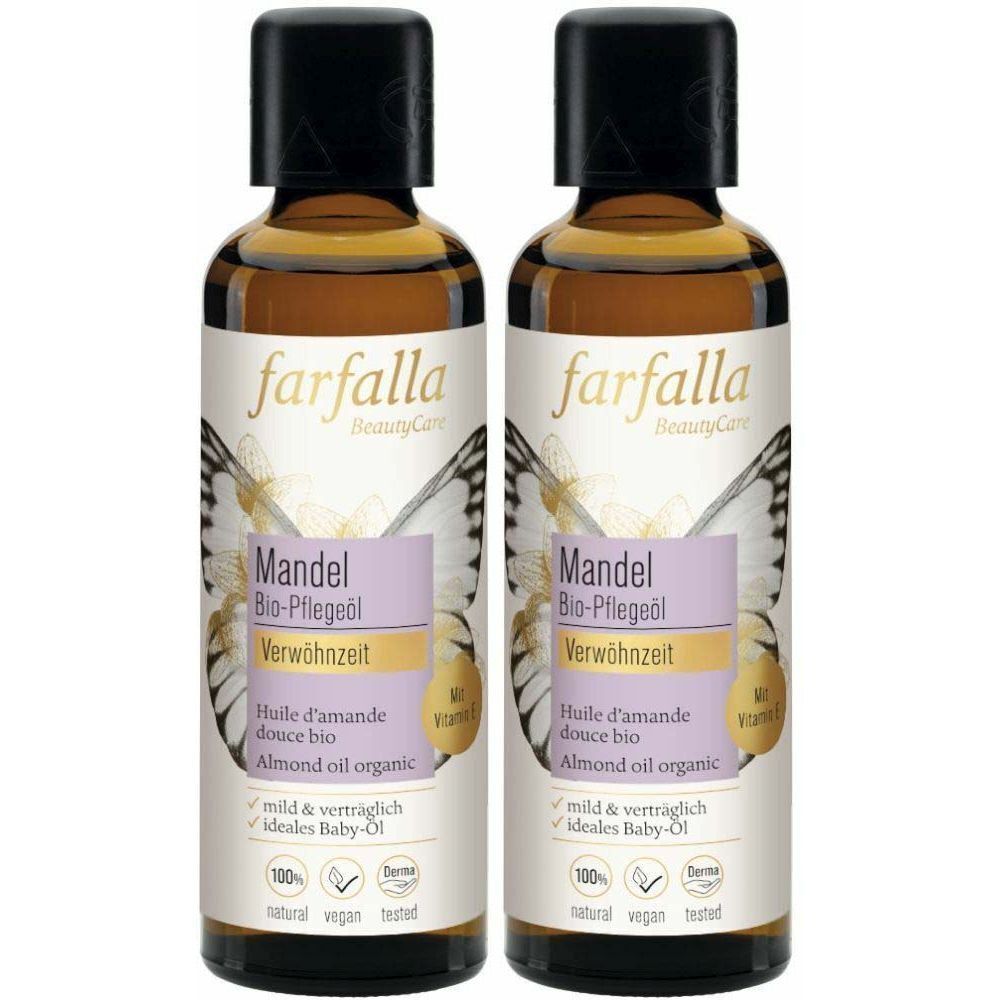Farfalla Bio-Pflegeöl Mandel 75 ml x2 2x75 Hautöl