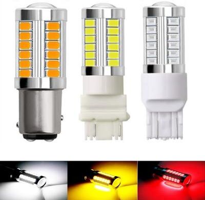 Of Wheels Deals White Car LED Bulbs, Brake Reverse Parking Lamps, Turn Signal Light red 1156 Ba15s P21w