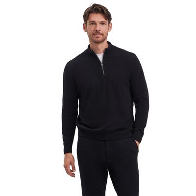 Strickpullover FALKE "Pure Lambswool", Herren, Gr. M, schwarz (3000), Pullover Strickpullover