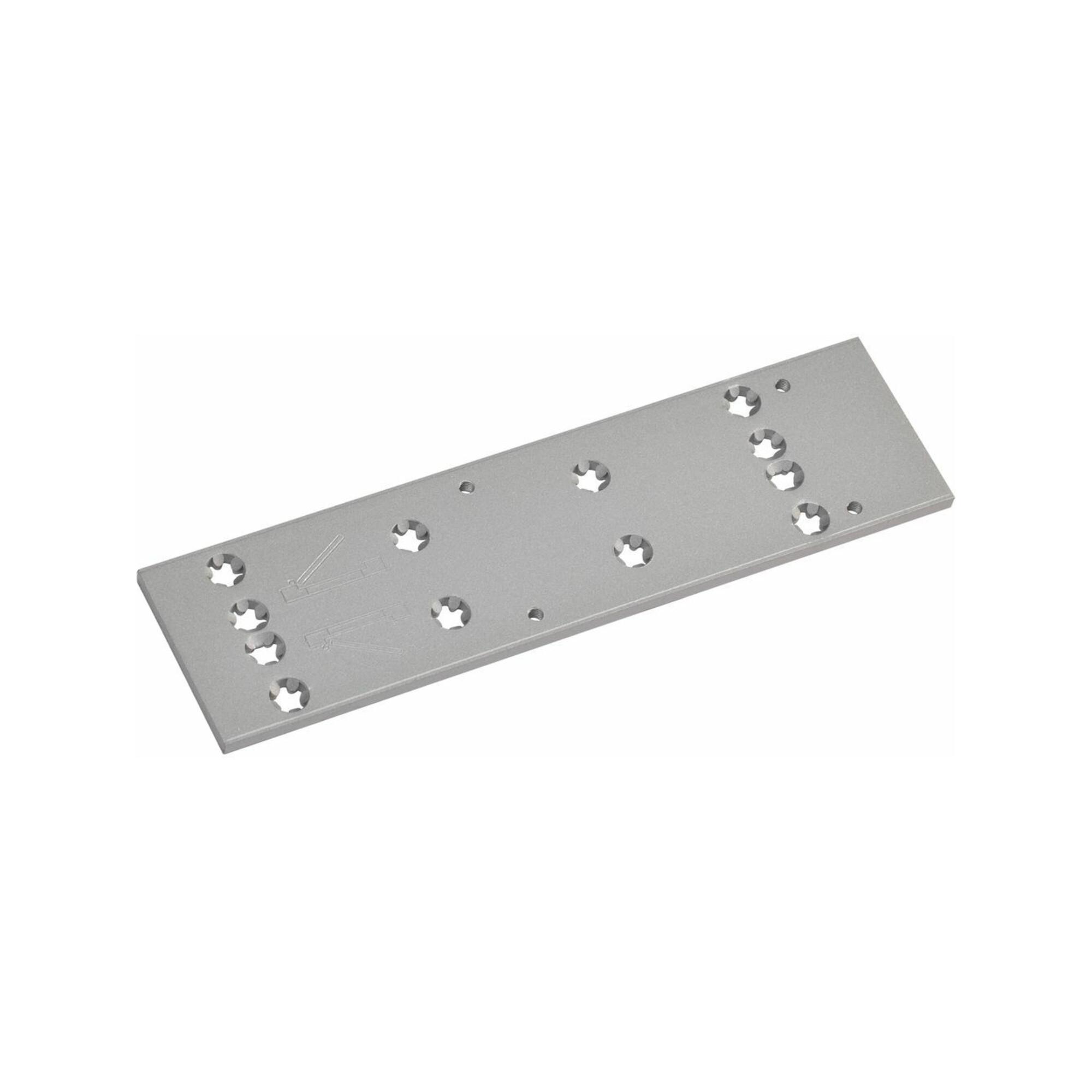 Dorma Montageplatte zu TS 73V silber universelle Lochgruppe ; Dorma-Glas (37000101)