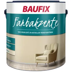 Baufix Farbakzente pergamentgelb seidenmatt, 2.5 Liter, Bunte Wandfarbe
