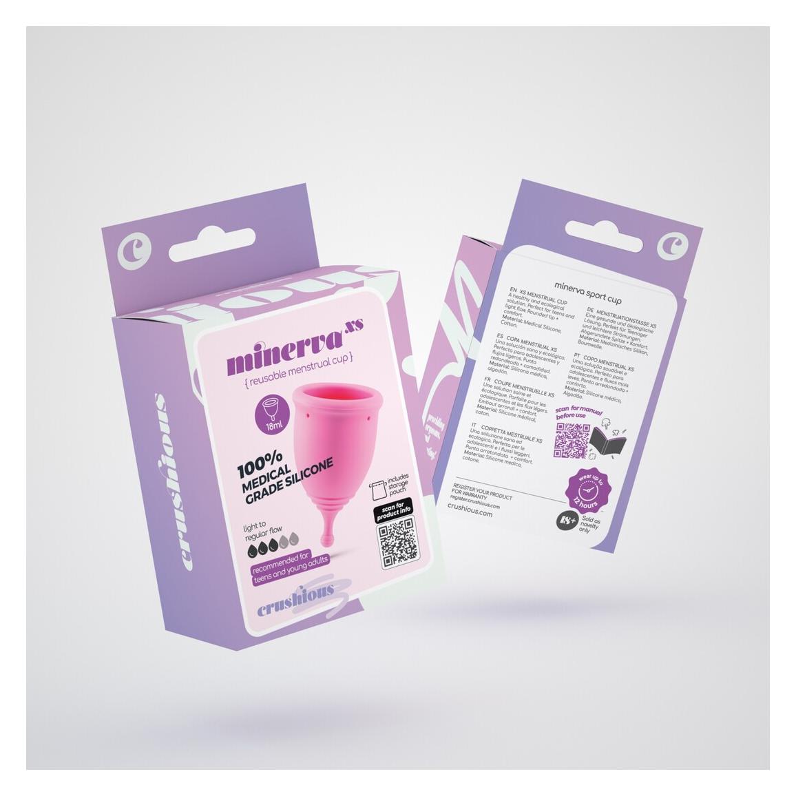 Crushious Minerva - Menstrual Cup with Pouch - XS - Pink (XS) (53798028)