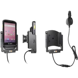 Brodit KFZ-Ladestation, TS, TC2X KFZ-Ladestation, Kugelgelenk (Tilt Swivel), Kabeltyp: gerade, inkl.: KFZ-N, Smartphone Halterung, Schwarz