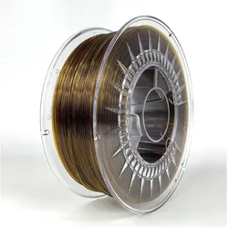 Devil Design 3D-Kunststoffe PET-G 1,75 mm 1 kg (PETG, 1000 g, 1.75 mm), Filament, Transparent, Braun