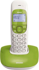 Brondi Niceb/v Telefono Cordless Dect Suonerie Polifoniche Vivavoce Colore Verde / Bianco - Nice