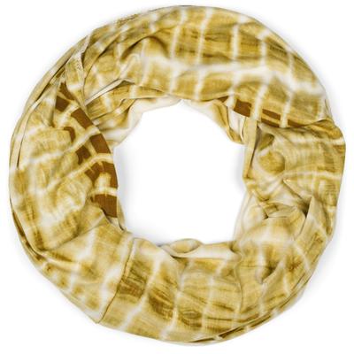 Loop STYLEBREAKER "Loop Schal Batik Streifen", Damen, grün (khaki, weiß), Obermaterial: 50% Viskose CV. 50% Polyester PES., Modisch, Modetücher Loop