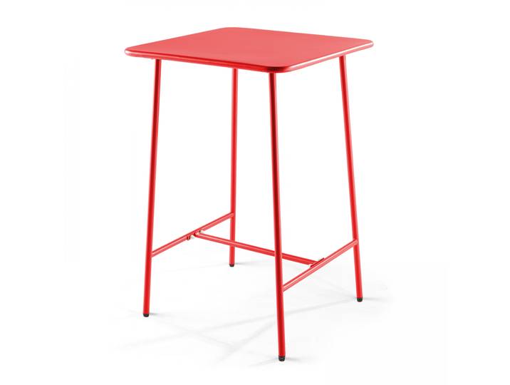 Oviala - Table haute extérieure mange-debout 70x70x105 cm en métal