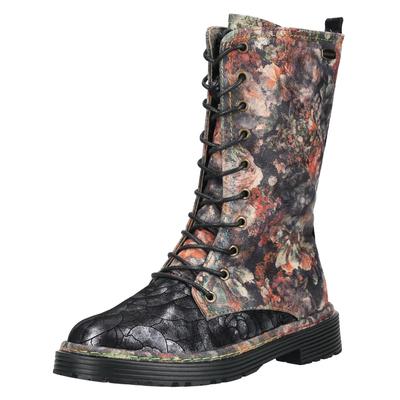 Schnürstiefel LAURA VITA "LAURA VITA Stiefel Leder/Synthetik", Damen, Gr. 39, schwarz multi, Leder, Synthetik, Schuhe Schnürstiefel