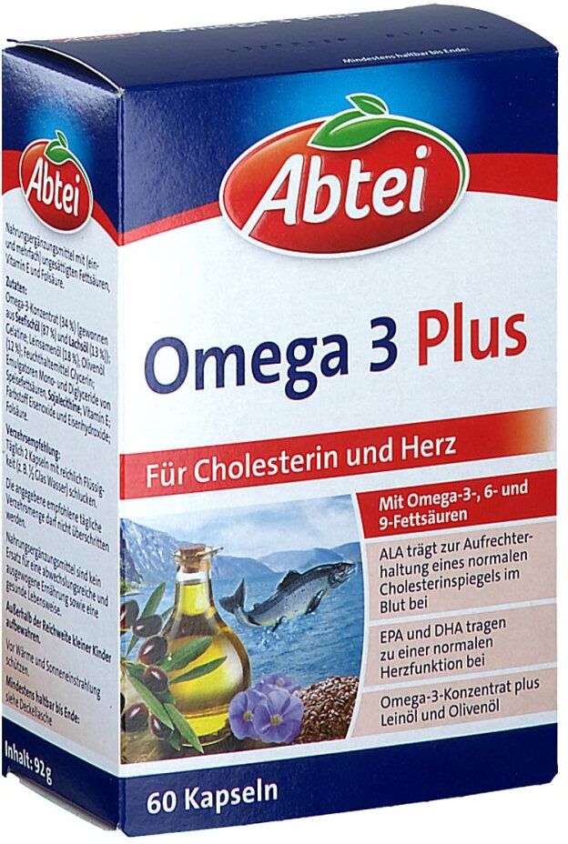 Abtei Omega-3 Plus Kapseln Tf 60stk