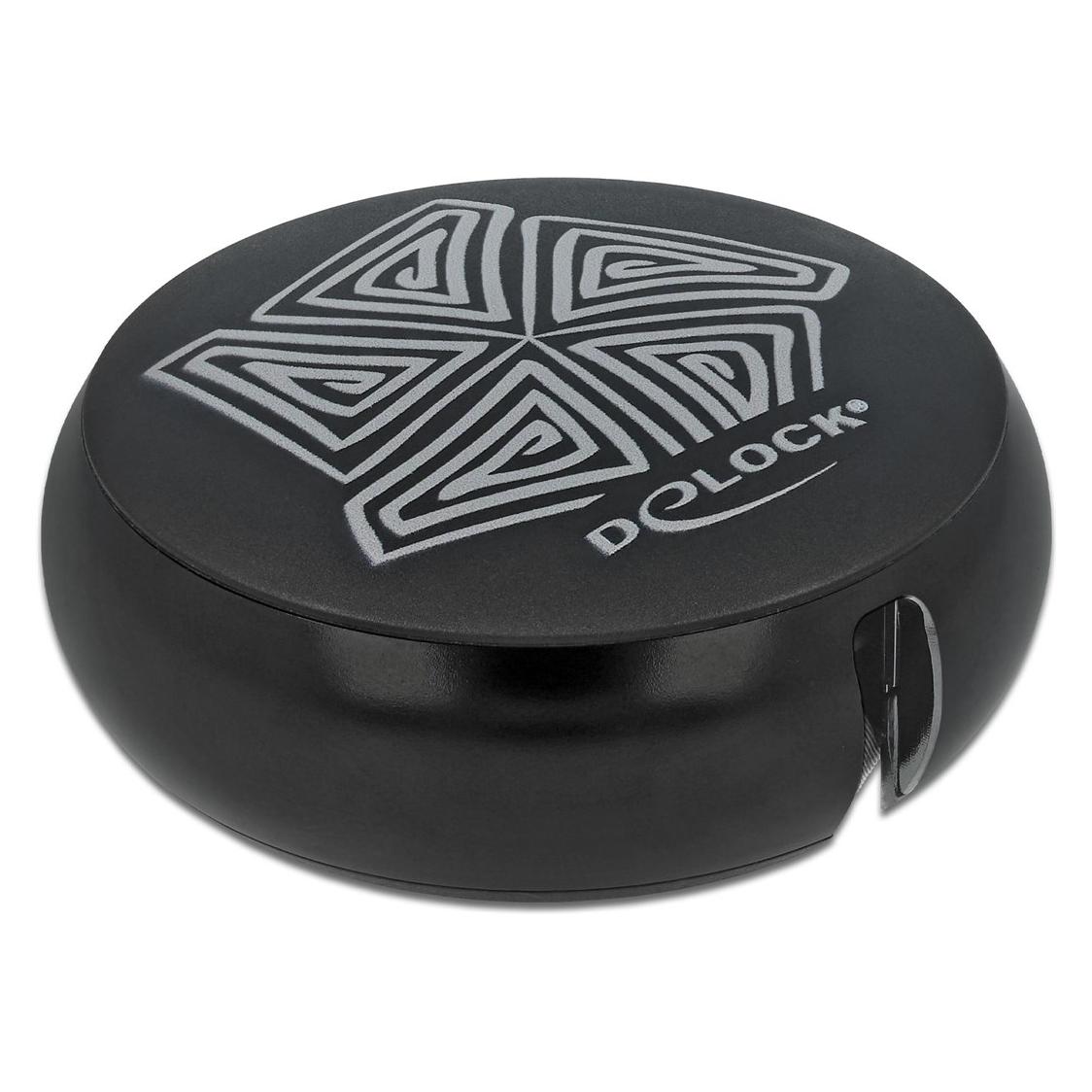 Delock USB 2.0-Kabel USB-A - MicroB mit Autorollfunktion, schwarz (0.92 m, USB 2.0) (85818)