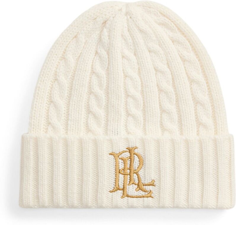 LAUREN RALPH LAUREN Bonnet torsadé brodé