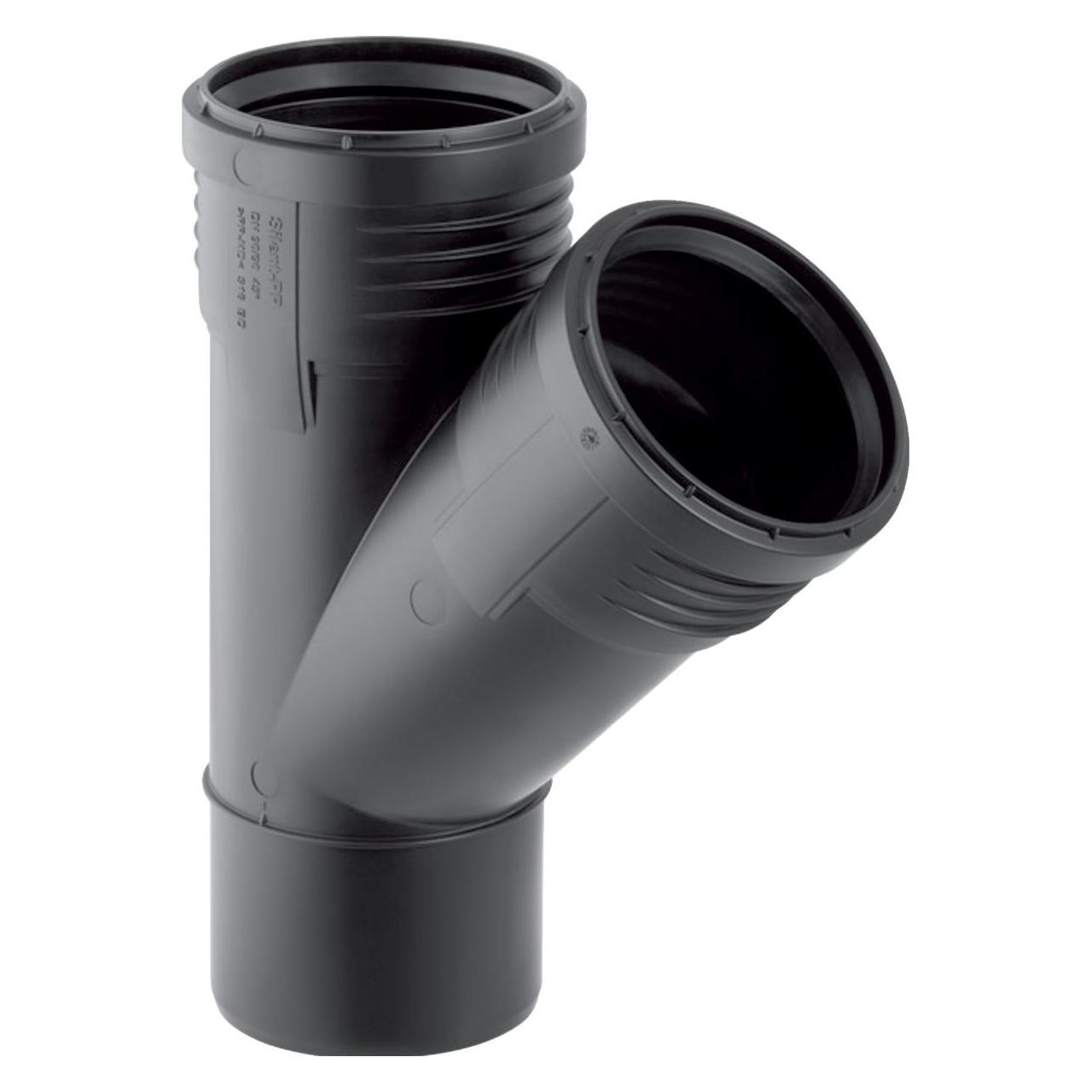 Geberit Silent-PP Abzweig 45Grad, mit Muffen DN100/40 (390.531.14.1)