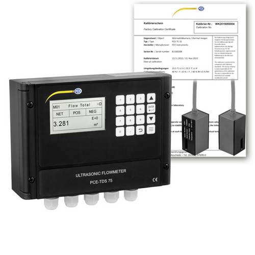 PCE Instruments Ultraschall-Durchflusssensor PCE-TDS 75-ICA PCE-TDS 75-ICA Betriebsspannung (Bereich): 10 - 36V Messbereich: 0.03