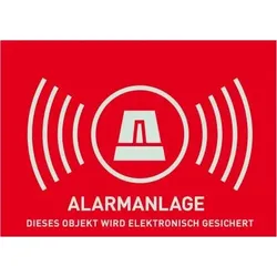 ABUS Warnaufkleber Alarm (ohne -Logo) 74 x 52,5 mm (Art.-Nr. AU1323)