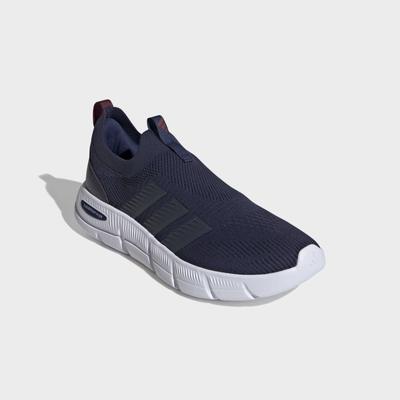 Walkingschuh ADIDAS SPORTSWEAR "CLOUDFOAM FLEX SOCK", Herren, Gr. 43, blau (dunkelblau, shadow navy, shadow rot), Textil, Schuhe Walkingschuh