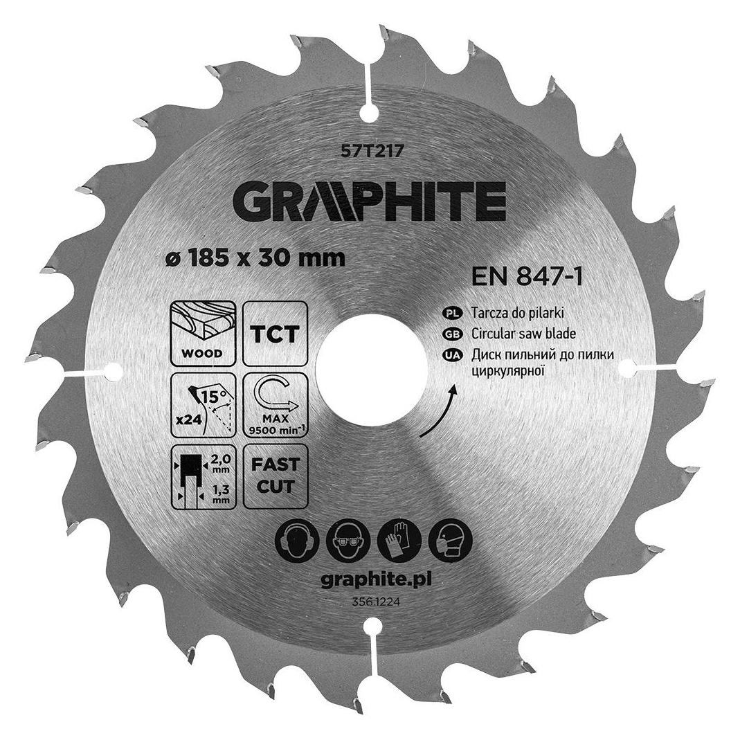 Graphite Widia Sägeblatt, 185 x 30 mm, 24 Zähne (60502345)